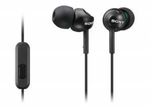 Sony Słuchawki - MDR-EX110AP Czarna (MDREX110APB.CE7)