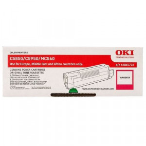 OKI 43865722 Toner magenta 6000str C5850/5950/MC560