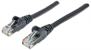 Intellinet Network Solutions INTELLINET 342032 Intellinet patch cord RJ45. kat.6 UTP. 0.5m czarny. 100proc miedź