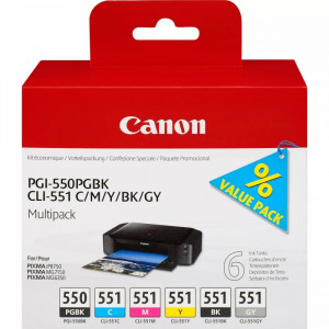 Canon Multipack PGI-550/CLI-551 PGBK/C/M/Y/BK/GY