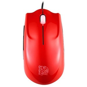 Thermaltake Tt eSPORTS Mysz dla graczy - Saphira Red 3500DPI Laser Rubber coating