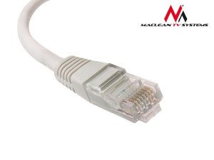 Maclean Patchcord MCTV-648 UTP 5e wtyk-wtyk 15m szary