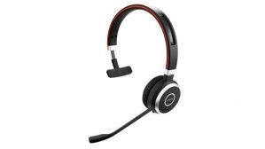 Jabra EVOLVE 65 UC Mono, Bluetooth | MS Optimized, USB via Dongle | Noise Cancelling, Mute-button, Busylight , Discret Boomarm