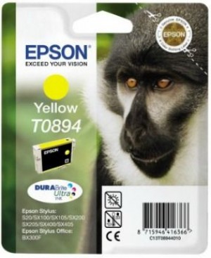 Epson C13T08944011 Tusz T0894 yellow DURABrite 3.5ml Stylus S20/SX100/SX105/SX200/SX20