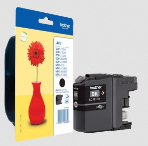 Brother LC-121 ink cartridge black standard capacity 300 pages 1-pack blister without alarm