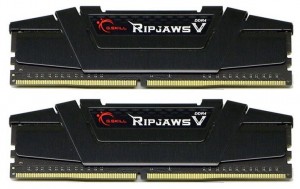 GSkill RAM Ripjaws V - 16 GB (2 x 8 GB Kit) - DDR4 DIMM 3200 CL16 Ripjaws V Serie DDR4 DRAM Speicher wurde für ansprechendes Design und Leistung konzipiert und ist
