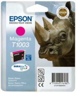 Epson Ink Magenta 11,1ml T100 | Rhino Singlepack Magenta | T1003 DURABrite Ultra Ink, Pigment-based ink, 11.1 ml, 635 pages, 1 pc(s)