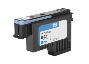 HP 91 original printhead matte black and cyan standard capacity 1-pack