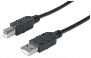 Manhattan 337779 Kabel USB 2.0 A-B M/M 5m czarny