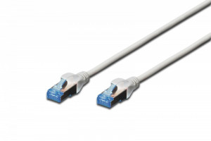 Digitus Patch cord F/UTP kat.5e PVC 0,5m Szary