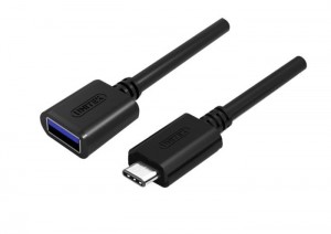 Unitek Adapter USB TYP-C DO USB AF 0,15m, Y-C476BK