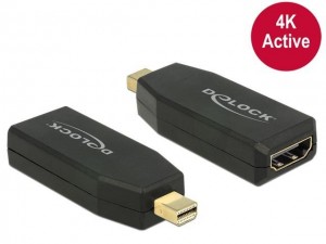 DeLOCK Adapter Displayport Mini 1.2(M)->HDMI(F) Active 4K