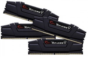 GSkill DDR4 64GB (4x16GB) RipjawsV 3200MHz CL16 XMP2 Black